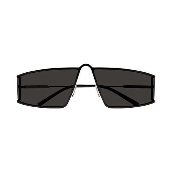 NEW SL606 001 SAINT LAURENT SUNGLASSES UNISEX BLACK SQUARE EYEWEAR - Picture 3 of 4